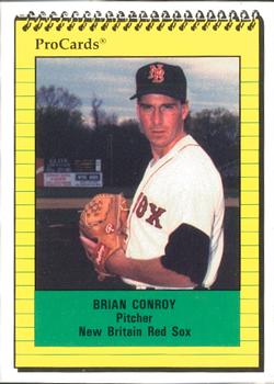 1991 ProCards #344 Brian Conroy Front