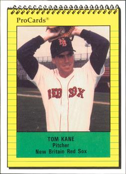 1991 ProCards #350 Tom Kane Front