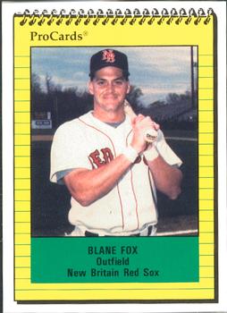 1991 ProCards #364 Blane Fox Front