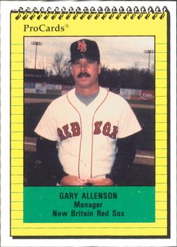 1991 ProCards #367 Gary Allenson Front