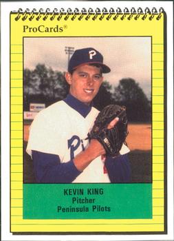 1991 ProCards #372 Kevin King Front