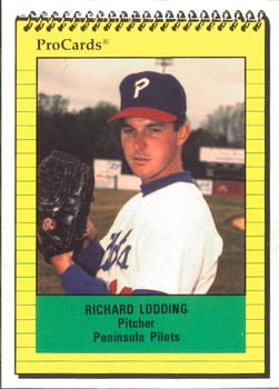 1991 ProCards #374 Richard Lodding Front