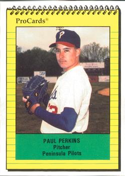 1991 ProCards #375 Paul Perkins Front