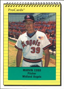 1991 ProCards #429 Marvin Cobb Front