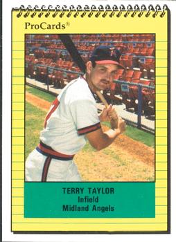 1991 ProCards #444 Terry Taylor Front