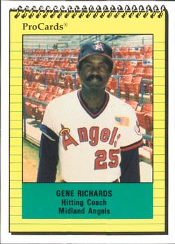 1991 ProCards #450 Gene Richards Front