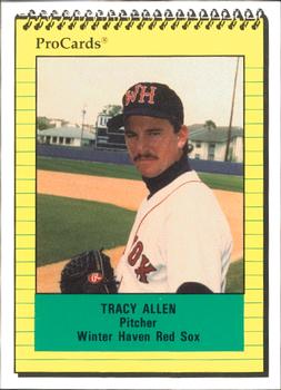 1991 ProCards #481 Tracy Allen Front