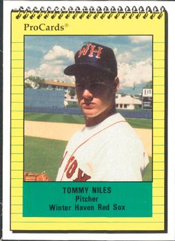 1991 ProCards #485 Tommy Niles Front