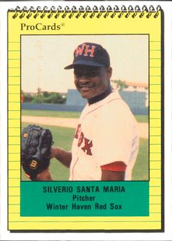 1991 ProCards #489 Silverio Santa Maria Front
