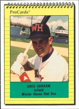 1991 ProCards #497 Greg Graham Front