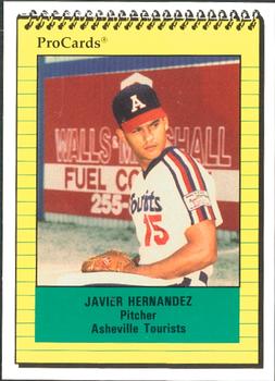1991 ProCards #563 Javier Hernandez Front