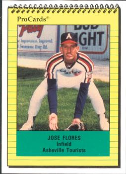 1991 ProCards #574 Jose Flores Front