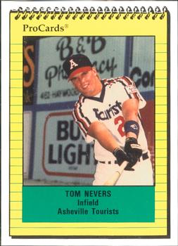 1991 ProCards #577 Tom Nevers Front