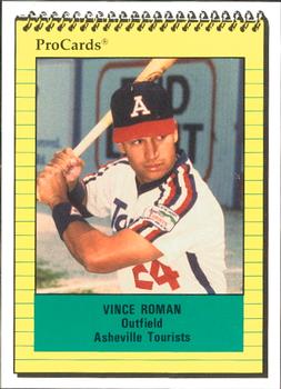 1991 ProCards #580 Vince Roman Front