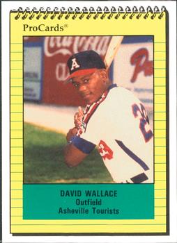 1991 ProCards #582 David Wallace Front
