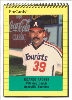 1991 ProCards #585 Ricardo Aponte Front