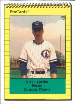 1991 ProCards #588 Steve Adkins Front