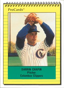 1991 ProCards #590 Darrin Chapin Front
