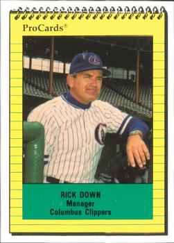 1991 ProCards #614 Rick Down Front