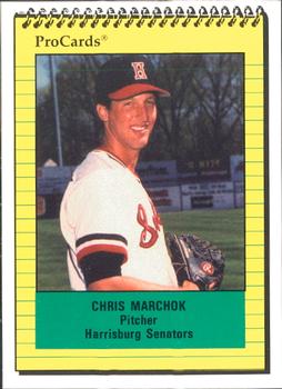 1991 ProCards #622 Chris Marchok Front