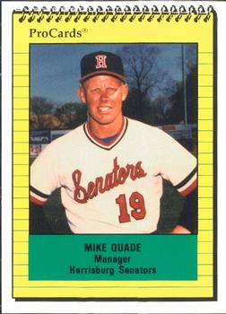 1991 ProCards #642 Mike Quade Front