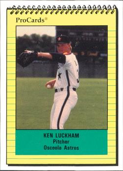 1991 ProCards #679 Ken Luckham Front