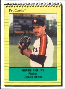 1991 ProCards #680 Montie Phillips Front