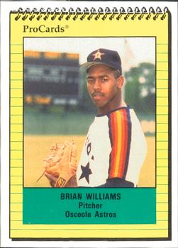 1991 ProCards #685 Brian Williams Front