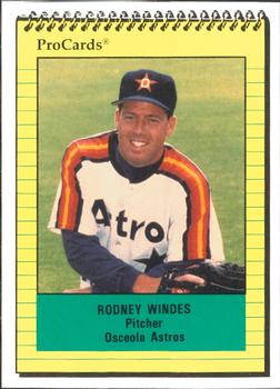 1991 ProCards #686 Rodney Windes Front