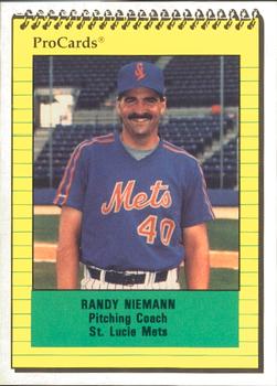 1991 ProCards #729 Randy Niemann Front