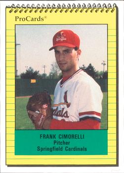 1991 ProCards #735 Frank Cimorelli Front
