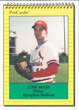 1991 ProCards #739 Clyde Keller Front