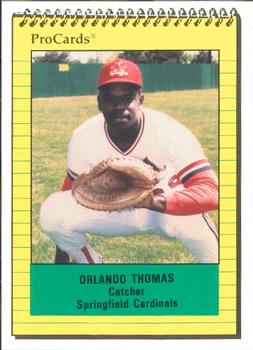 1991 ProCards #745 Orlando Thomas Front