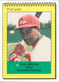 1991 ProCards #746 Juan Andujar Front