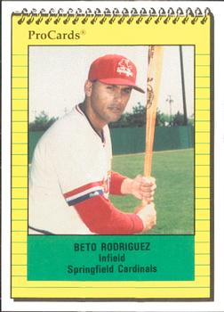 1991 ProCards #751 Beto Rodriguez Front
