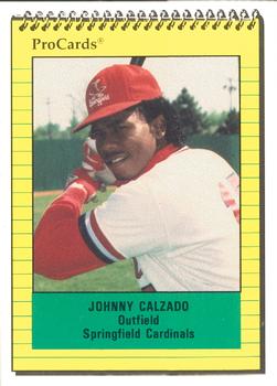 1991 ProCards #754 Johnny Calzado Front