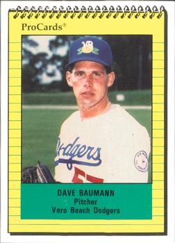 1991 ProCards #763 Dave Baumann Front