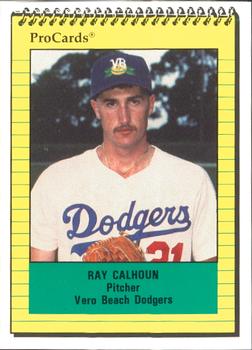 1991 ProCards #766 Ray Calhoun Front
