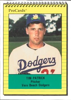 1991 ProCards #771 Tim Patrick Front