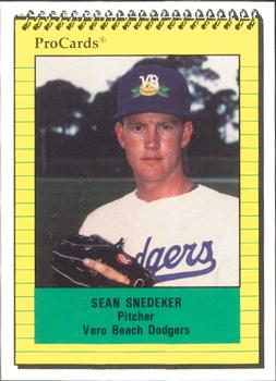 1991 ProCards #773 Sean Snedeker Front