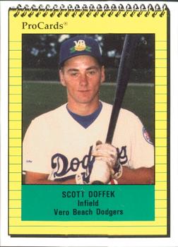 1991 ProCards #780 Scott Doffek Front