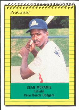 1991 ProCards #783 Sean McKamie Front