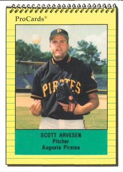 1991 ProCards #795 Scott Arvesen Front