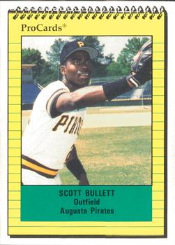 1991 ProCards #818 Scott Bullett Front