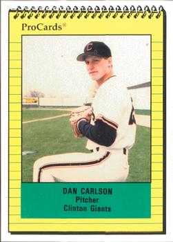 1991 ProCards #826 Dan Carlson Front