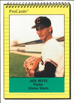 1991 ProCards #833 Jose Reyes Front