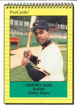 1991 ProCards #845 Courtney Davis Front