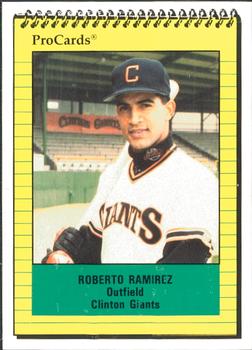 1991 ProCards #848 Roberto Ramirez Front