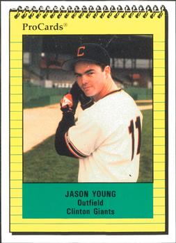 1991 ProCards #850 Jason Young Front
