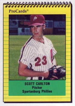 1991 ProCards #886 Scott Carlton Front